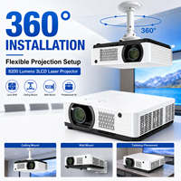 Projecteur d'installation professionnel 8200 lumens WUXGA 3LCD laser avec zoom 1,6x et contrôle LAN