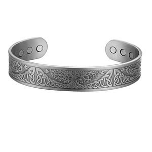 Fashion Jewelry <strong>Copper</strong> Bracelets Accessories Life Tree Engraved Cuff Viking Magnetic Therapy <strong>Copper</strong> Plating <strong>Bangles</strong> <strong>Men</strong> - Product Image 3