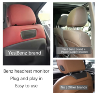 Moniteur d'appuie-tête connecté Android 10 à bas prix pour siège arrière, lecteur multimédia de voiture avec USB pour Mercedes Benz