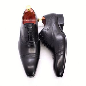 Chaussures habillées pour hommes, style britannique tendance, version coréenne, en cuir véritable respirant, pour mariage et tenue de bureau, automne-été - Product Image 6