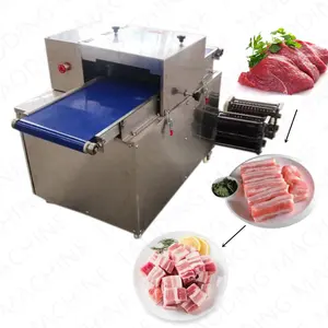 다기능 소형 규모 염소 고기 절단기 고기 절단기 전기 기계 고기 큐브 슬라이싱 기계