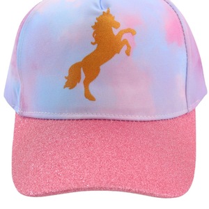 Casquette de camionneur à visière à paillettes arc-en-ciel licorne pour filles enfants 3-10 ans impression bouffée de <span class=keywords><strong>Festival</strong></span> de Style de rue sportif - Product Image 5