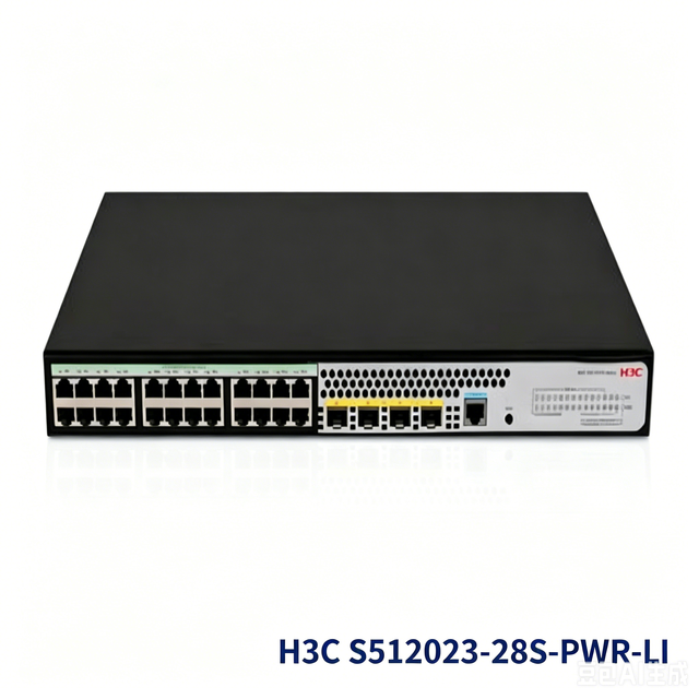 H3C S5120V3-28S-PWR-LI Layer 3 Managed PoE Switch 24 Port Gigabit PoE RJ45 4 Port 10G SFP+ Uplink Network Switch