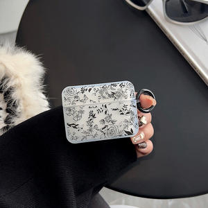 Carcasa de mariposa rosa de boceto asequible para <span class=keywords><strong>AirPods</strong></span> <span class=keywords><strong>Pro</strong></span> <span class=keywords><strong>2</strong></span> 1/<span class=keywords><strong>2</strong></span> 3 4 cubierta de auricular inalámbrico <span class=keywords><strong>Bluetooth</strong></span> hebilla antipérdida - Product Image 3