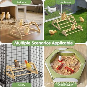 Wooden <b>Bird</b> Perch <b>Stand</b> 14.37in For Chick Duck Quail Parrot Pet Training Support - Product Image 4
