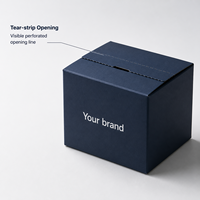 Boîte pliable à languette en carton ondulé avec taille et impression personnalisées pour l'exécution des commandes e-commerce