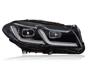 Feux de jour jaunes et blancs pour Série 5 F10 F18 2011-2017 12V Plug & Play Nouvelle mise à niveau vers des feux avant Angel Eyes 6000K 6000 Lumens - Product Image 6