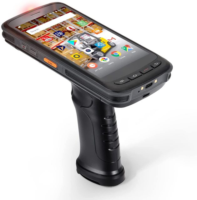 Android OS Rugged Smartphone PDA Barcode Scanner with WIFI NFC and GPS 13.56MHz Handheld Product in Stock