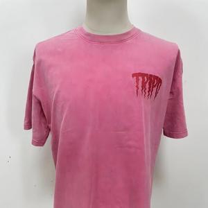 Camiseta Extra Grande para Hombre, 100% Algodón Grueso, Impresión DTG, Logotipo, Estilo Vintage Lavado, Personalizada - Product Image 2