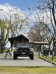 Kit de Carrocería Modificado para Techo de Vehículo Todoterreno 4x4, Carcasa Rígida para 2-4 Personas, <span class=keywords><strong>Camioneta</strong></span> para Acampar, Aluminio ABS, SUV, Sin Perforaciones, para Acampar y Hacer Senderismo - Product Image 4