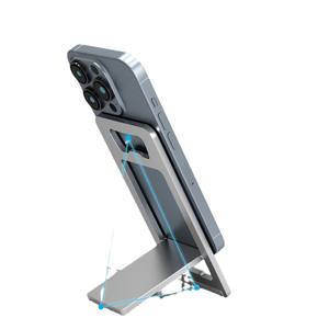 Soporte de Teléfono Portátil de Aleación de Aluminio, Altura Ajustable, Diseño Plegable para Escritorio y Uso en Exteriores, Ideal para Viajes en Avión - Product Image 5