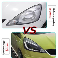 Phares de voiture pour Honda FIT 08-10 ensemble de phares modifiés lentille laser LED feux de jour clignotants