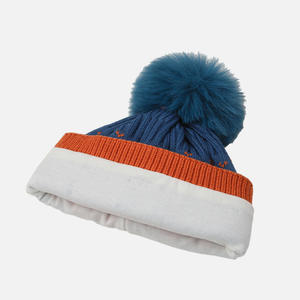 <span class=keywords><strong>Bonnet</strong></span> tricoté chaud et coupe-vent pour enfants (garçons et filles) avec pompon – Collection Hiver – Offre Spéciale - Product Image 4