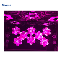 Écran LED d'Affichage pour Cabine DJ, Forme Irrégulière Triangle Hexagonale Créative P4 P5 Intérieur pour Boîte de Nuit