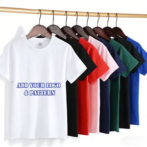 Camiseta Infantil de Alta Calidad al por Mayor, 180 g/m², con Logotipo Personalizado, Impresión Digital, Color Sólido, Manga Corta, para Niños y Niñas - Product Image 1
