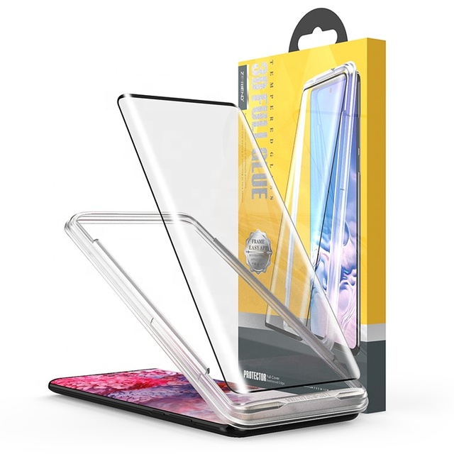 9H Tempered Glass Screen Protector for S20 Plus Ultra 3D Curved Edge Full Glue Full Coverage Anti-Explosion Mobile Phone