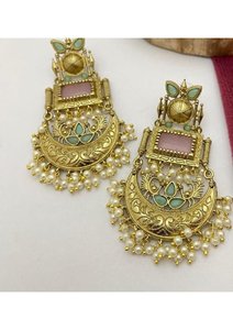 Pendientes de Perlas con Baño de Oro de Primera Calidad para Mujer, Joyería de Moda, Diseño Ligero para Uso Diario y Bodas - Product Image 5