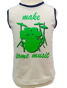 Camiseta sin mangas con cuello redondo para niños de 2 a 8 años. Hecha de TC 35% algodón 65% poliéster 150-160gsm (44) - Product Image 4