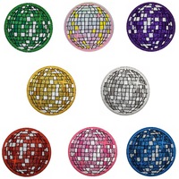 Nouvel arrivage US : Écussons brodés en nylon à paillettes étoiles et planètes, style disco, pour vêtements, bagages et chapeaux