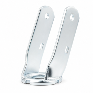Supports de roulettes pivotantes robustes de 6 et 8 pouces en acier au carbone galvanisé, type <span class=keywords><strong>fourche</strong></span>, pour remplacement sur chariot industriel - Product Image 1