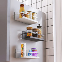 Étagère magnétique pour réfrigérateur, organisateur sans perçage, support de rangement pour bouteilles et canettes