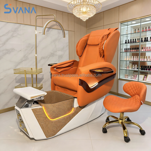 Sillones de Pedicura Profesionales para Salón de Belleza con Respaldo Ajustable y Masaje de Pies Eléctrico sin Tuberías - Product Image 3