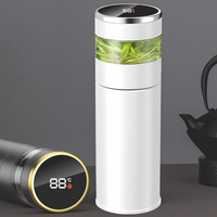 Bouteille d'eau intelligente personnalisée avec logo, en acier inoxydable 316, thermos, gourde isotherme numérique avec affichage de la température LED, possibilité d'ajouter un logo