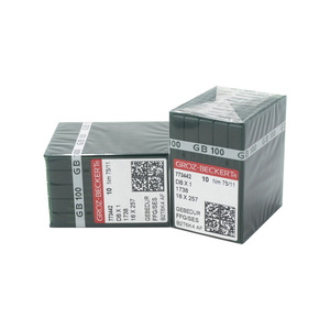 Aiguilles pour machine à coudre Groz-Beckert GB 100 plaquées titane pour machines informatisées à plat - Product Image 3