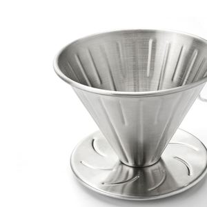 Filtre à café en acier inoxydable de qualité supérieure, sans papier, en forme de cône, de qualité alimentaire, écologique - Product Image 4