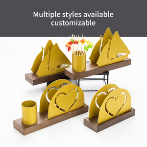 Accessori di Lusso per Decorazione Tavola, Porta Tovaglioli Verticale Autoportante in Acciaio Inossidabile, <span class=keywords><strong>Oro</strong></span> Moderno Impermeabile - Product Image 3