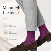 Chaussettes pour hommes personnalisables, confortables, antibactériennes, pour le quotidien, motif jacquard, imprimées par transfert thermique, en coton de haute qualité, pour cadeau