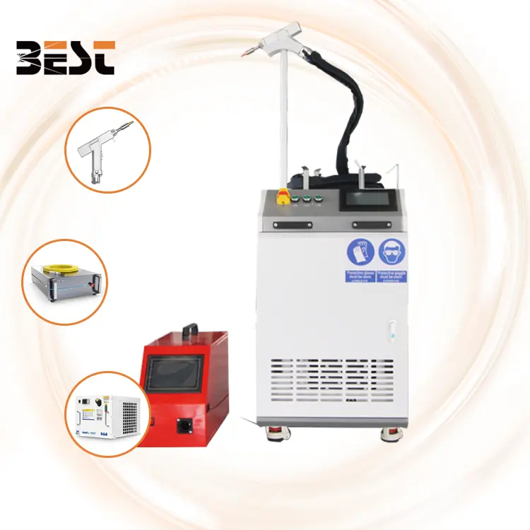 3000w Hand Held 4 In 1 Raycus MAX Reci Optic Fiber Laser Welder Cutting And Cleaning Machine