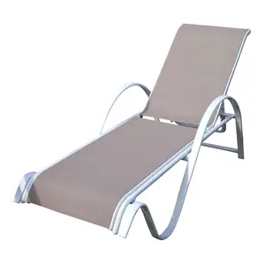Cadeira de chaise de alumínio para áreas externas, espreguiçadeira ajustável, para relaxar, para áreas externas, praia, banho solar
