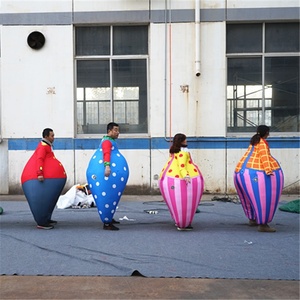 Vui Đi Bộ Bán Buôn Bên Joker Phù Hợp Với Vui Fat Circus Hề Người Lớn Inflatable Cosplay <span class=keywords><strong>Clown</strong></span> Trang Phục Cho Carnival Biểu Diễn - Product Image 5