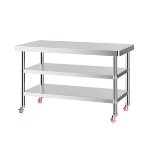 Nhà Hàng Thép Không Gỉ 80Cm 150Cm Bàn Làm Việc Bàn <span class=keywords><strong>Prep</strong></span> Thép Không Gỉ Bàn Làm Việc Bảng Cho Thực Phẩm <span class=keywords><strong>Prep</strong></span> - Product Image 1