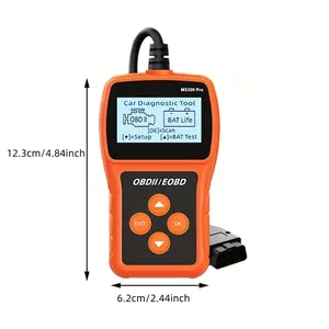 OBD teşhis aracı pil algılama araba okuma kartı araba arıza dedektörü araba Obd2 tarayıcı motor arıza kodu okuyucu el