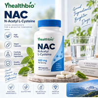 OEM N-Acetyl L-Cysteïne Poeder 60 Capsules Fruit Smaken Glutenvrij Geen Kunstmatige Ingrediënten Aangepaste Service voor NAC Supplement Capsules