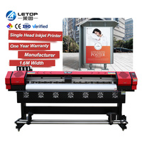 Impresora de Inyección de Tinta Multifuncional de Formato Pequeño y Grande LETOP 1.9M, Impresora Eco Solvente XP600