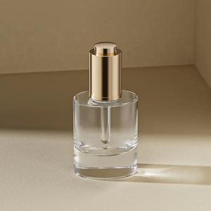 Flacon de parfum en verre de qualité supérieure, à épaulement plat et paroi épaisse, 15ml, 30ml, 50ml, avec bouchon compte-gouttes à pipette rotative - Product Image 1