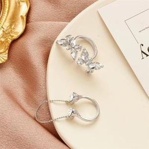 Bague tridimensionnelle pour femme, doigt index ouvert, super style féerique, mode <span class=keywords><strong>S</strong></span> - Product Image 2