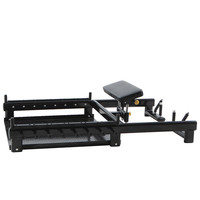 Support de presse de banc à squat en acier multifonctionnel commercial réglable Gym Hip Thrust Machine Hip Bridge Trainer pour la musculation