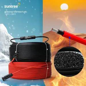 TUV PV1-F 2.5/4/6/10/16mm2 Low Smoke Halogen Free Irradiated XLPO Insulation DC Solar System Cables