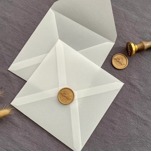 <span class=keywords><strong>ซอง</strong></span>กระดาษแก้วใสทรงสี่เหลี่ยมแบบกำหนดเองสำหรับการ์ดเชิญงานแต่งงานแบบใสทรงกลม - Product Image 1