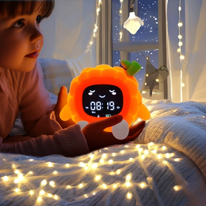 Hiện đại Silicone Thiết kế LED tiếng ồn Trắng trẻ em ngủ đồng hồ điều khiển cảm ứng với USB pin cho phòng ngủ sử dụng - Product Image 3