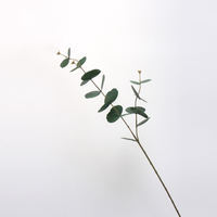 Haute qualité Real Touch Latex longue tige Eucalyptus feuilles artificielles longues tiges fleurs pour mariage ou décor de noël