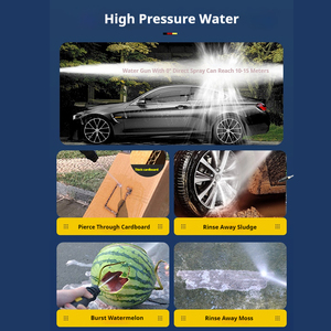 Mini lavadora de coche de alta presión automática de mano 220V portátil para el hogar a prueba de agua doméstica para muebles de Patio en el hogar - Product Image 3