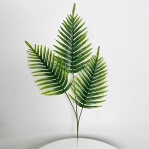 Hojas de Palma Artificiales de Plástico para Interiores, Hojas de <span class=keywords><strong>Canna</strong></span>, Areca, Phoenix y Cycad Recubiertas para Decoración de Paredes de Bodas y Arreglos Florales - Product Image 2