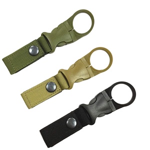 Clip de boucle de suspension de bouteille d'eau OEM, <span class=keywords><strong>porte</strong></span>-anneau de bouteille Portable, sangle de sangle en Nylon <span class=keywords><strong>pour</strong></span> <span class=keywords><strong>sac</strong></span> <span class=keywords><strong>à</strong></span> <span class=keywords><strong>dos</strong></span>, ceinture de randonnée en plein air - Product Image 1