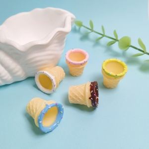 Modelo de Cono de Helado en Miniatura <span class=keywords><strong>para</strong></span> Casa de Muñecas, 100 Piezas, <span class=keywords><strong>Figuras</strong></span> Realistas de Vasos de Helado <span class=keywords><strong>para</strong></span> Decoración de Mesa de Tienda, Cocina o Fiestas - Product Image 1