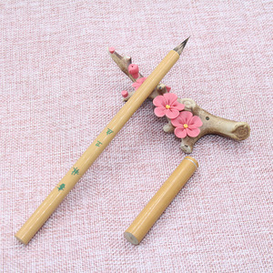Pinceaux professionnels pour la peinture à l'aquarelle et la <span class=keywords><strong>calligraphie</strong></span>, poils de belette, taille 22,2 cm, marque Weizhuang, pour l'écriture en petite écriture cursive - Product Image 3